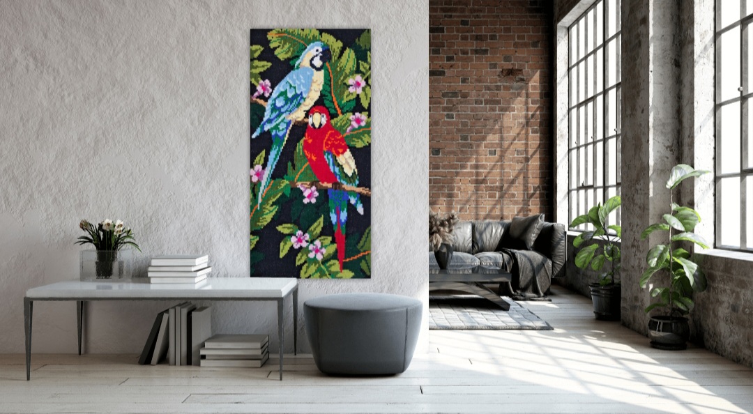 Shpendë Tropikal të Qëndisur